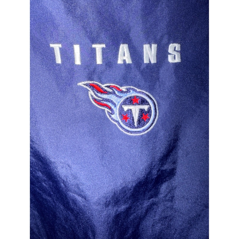 Puma Tennessee Titans NFL Windbreaker Mens XL Navy Red Pullover Vintage Vented - Picture 5 of 6